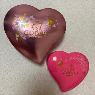 ゴディバ(GODIVA)のGODIVA　ハート缶　2個セット(小物入れ)