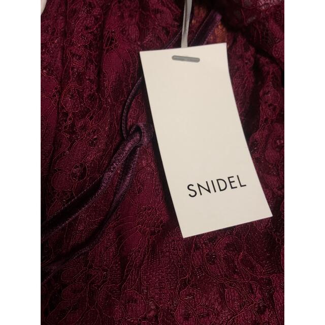 SNIDEL(スナイデル)のSNIDEL ボウタイレースワンピース レディースのワンピース(ロングワンピース/マキシワンピース)の商品写真