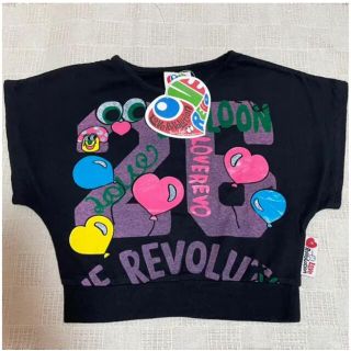 ラブレボリューション(LOVE REVOLUTION)の新品　ラブレボリューション　Tシャツ　黒　80(Ｔシャツ)