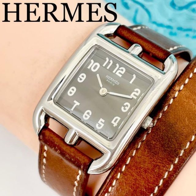 220 HERMES エルメス　ケープゴット　レディース腕時計　ダブルコイルド