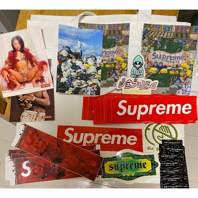 ショッパー3枚、ステッカー 【SUPREME】