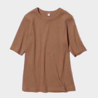 ユニクロ(UNIQLO)のリブクルーネックT(Tシャツ(半袖/袖なし))