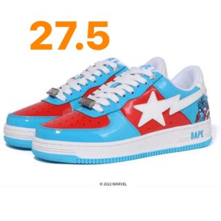 アベイシングエイプ(A BATHING APE)のBAPE MARVEL CAPTAIN AMERICA キャプテン US9.5(スニーカー)