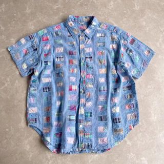 サンタモニカ(Santa Monica)のused レトロ パッチワーク シャツ 古着 ヴィンテージ vintage(シャツ/ブラウス(半袖/袖なし))