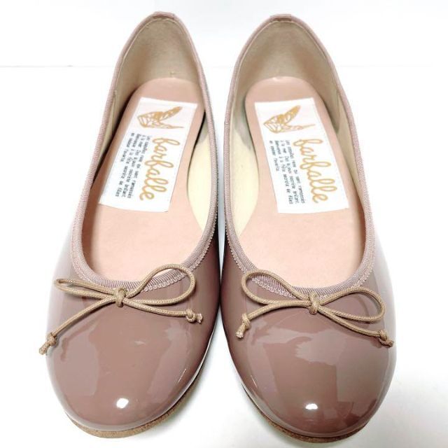 美品✨farfalle ファルファーレ24㎝ バレエシューズ エナメル リボン レディースの靴/シューズ(バレエシューズ)の商品写真