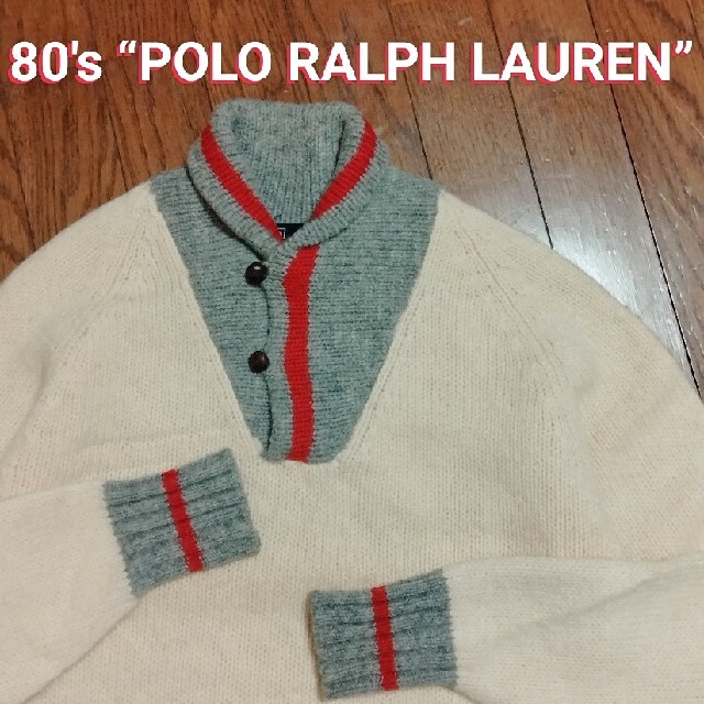 POLO RALPH LAUREN(ポロラルフローレン)の#80s 古着“POLO Ralph Lauren”ウールニット#送料込み メンズのトップス(ニット/セーター)の商品写真