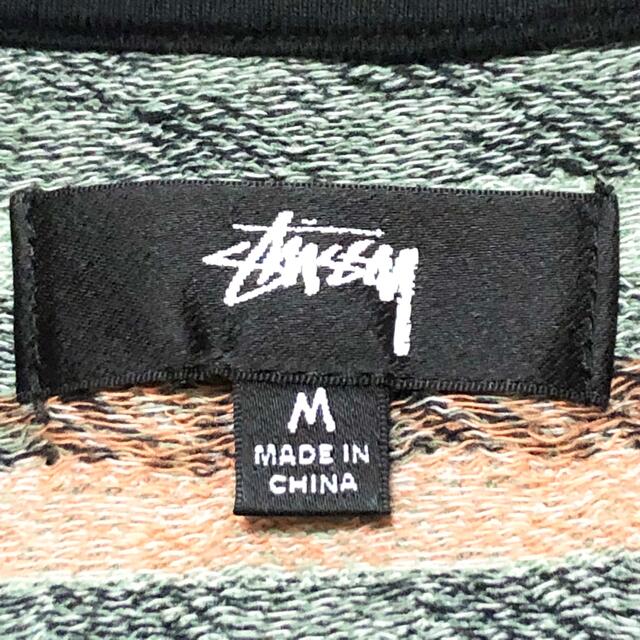 〖美品〗 STUSSY ステューシー マルチカラー ボーダー ポロシャツ 長袖