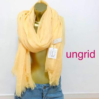 アングリッド(Ungrid)の【0099】ungrid ストール マフラー F イエロ(マフラー/ショール)