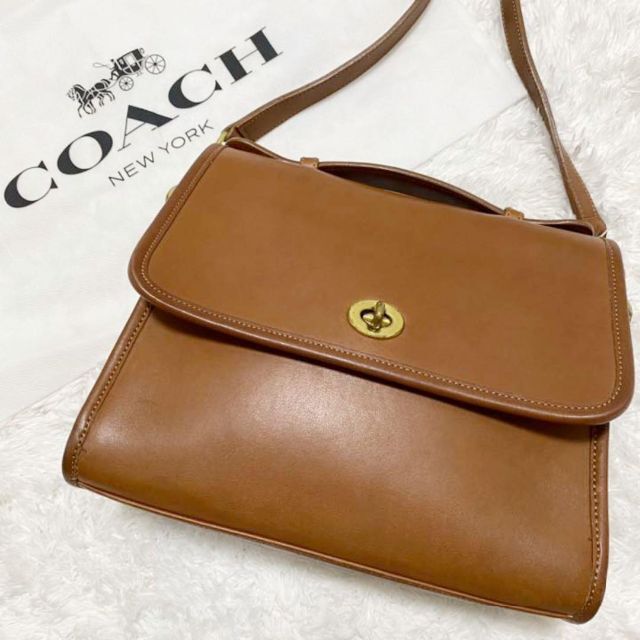 COACH - 【美品】オールドコーチ 2way ショルダーバッグ ターンロック 革 ブラウンの通販 by カエル's shop｜コーチならラクマ