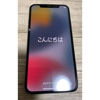 アイフォーン(iPhone)の【中古】iPhoneX シルバー64 GB SIMフリー Apple(スマートフォン本体)