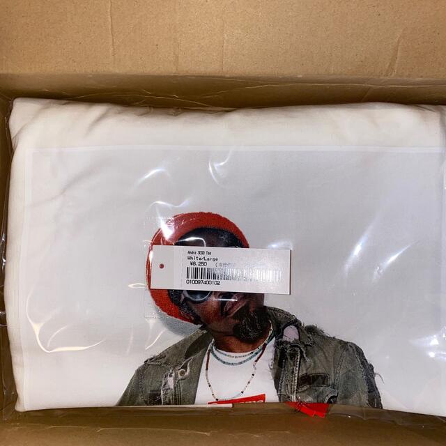 Supreme(シュプリーム)のsupreme Andre 3000 Tee Lサイズ　白　新品未使用 メンズのトップス(Tシャツ/カットソー(半袖/袖なし))の商品写真