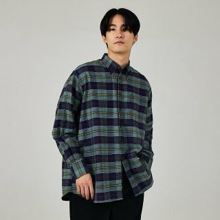 アバハウス(ABAHOUSE)の【ネイビー】【Individualized shirts / インディビジュアライズドシャツ(シャツ)