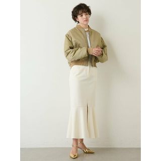 Whim Gazette - 【オフホワイト】ストレッチマーメイドスカートの通販
