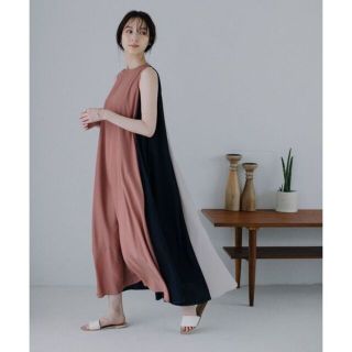 ワンピース  身長156ｰ159 体重81-86  裏地有 3XL(ロングワンピース/マキシワンピース)