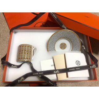 エルメス(Hermes)のエルメス　コーヒーカップ&ソーサー　新品(グラス/カップ)