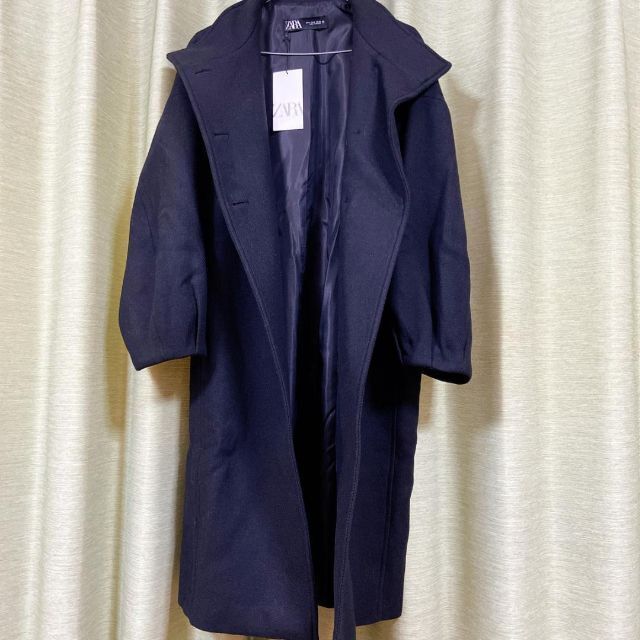 【新品未使用】ZARA☆ウールブレンド ハイネックコート XSサイズ☆即日発送