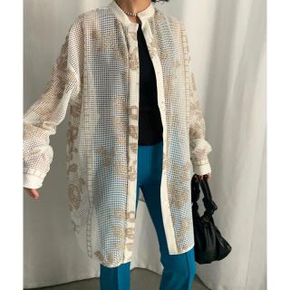 アメリヴィンテージ(Ameri VINTAGE)のAmeri☆アメリ☆MEDI CROSS STITCH LIKE SHIRT(シャツ/ブラウス(長袖/七分))