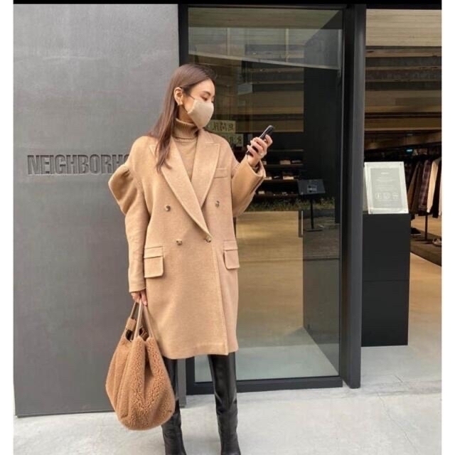 Max Mara マックスマーラ　ロングコート　キャメルベージュ　36