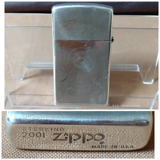 Zippo/2001年/USA/STERLING/銀製/銀製品/喫煙具/ メンズのファッション小物(タバコグッズ)の商品写真