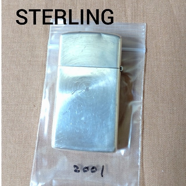 Zippo/2001年/USA/STERLING/銀製/銀製品/喫煙具/ メンズのファッション小物(タバコグッズ)の商品写真