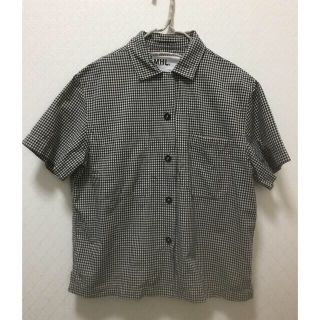 マーガレットハウエル シャツ/ブラウス(レディース/半袖)(チェック お得に買える通販 マーガレットハウエル 【美品】 ラージチェック MHL ブラウス シャツ リネン シャツ/ブラウス(半袖/袖なし)