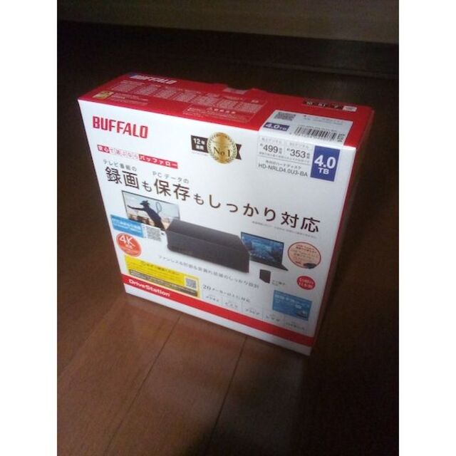 新品未開封品　BUFFALO HD-NRLD4.0U3-BA 4TB