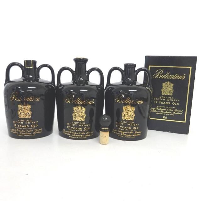 Bally - 未開封★Ballantine's【バランタイン】 17年 ベリーオールド 陶器 3本セット 750ml 替え栓付 箱付【中古