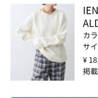 イエナ(IENA)のスカートと２点　ALDERNEY LAMBS WOOLS ニット(ニット/セーター)