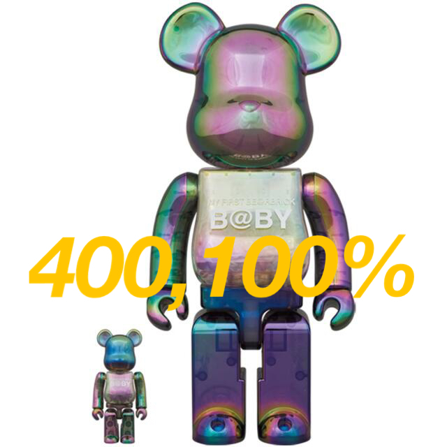 MY FIRST BE@RBRICK B@BY BLACK CHROME400％