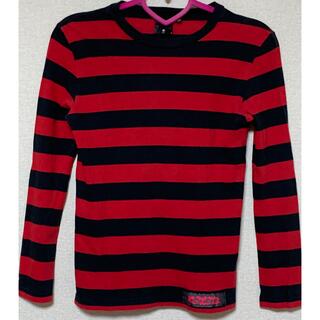 MESSAROUND・赤黒ボーダーロンT(Tシャツ(長袖/七分))
