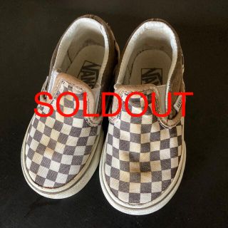 ヴァンズ(VANS)のVANS ベビースニーカー 14cm 茶色 スリッポン(スニーカー)