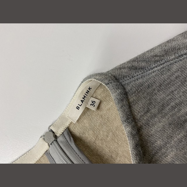 84%以上節約 ブラミンク BLAMINK ウールチュニック ミニワンピース 36