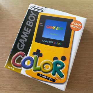 ゲームボーイ(ゲームボーイ)のNintendo GAME BOY COLOR イエロー 付属品完備(携帯用ゲーム機本体)