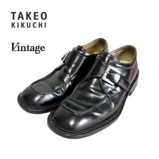 希少★TAKEO KIKUCHI スクエアローファー 厚底 ビットローファー