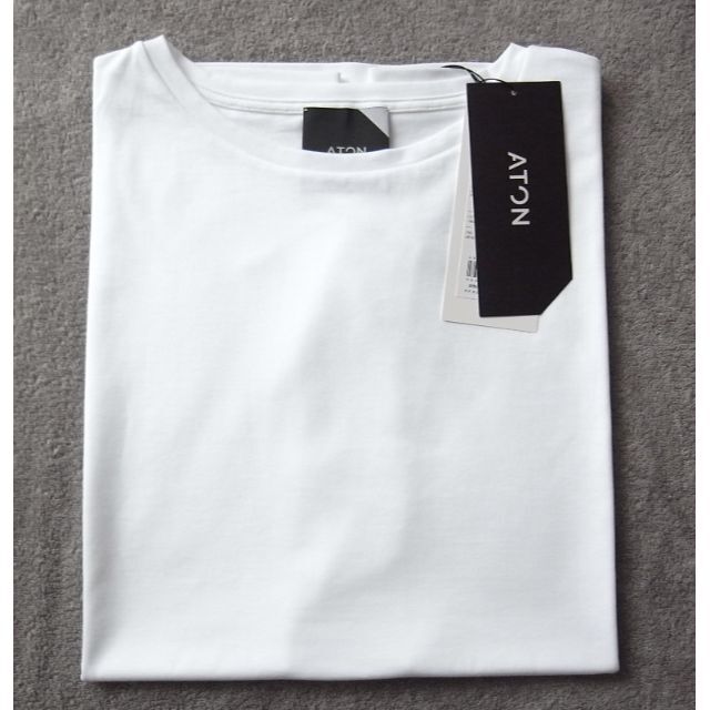 ATON(エイトン)の新品 ATON SUVIN60/2 CAP SLEEVE T-SHIRT レディースのトップス(Tシャツ(半袖/袖なし))の商品写真