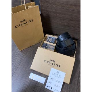 コーチ(COACH)の新品未使用　ショッパー付　コーチ　coach ベルト　リバーシブル　プレゼントに(ベルト)