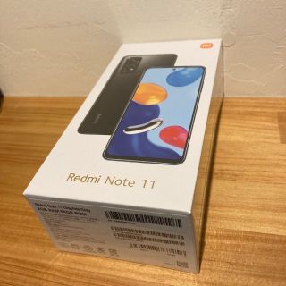 【新品・最安値】Redmi Note 11　グラファイトグレー SIMフリー(スマートフォン本体)