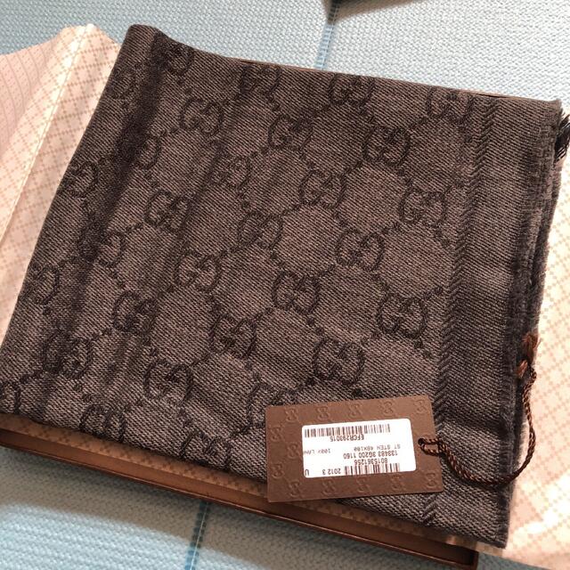 Gucci(グッチ)の【新品・未使用】グッチ GUCCI マフラー ストール GG柄 キッズ/ベビー/マタニティのこども用ファッション小物(マフラー/ストール)の商品写真