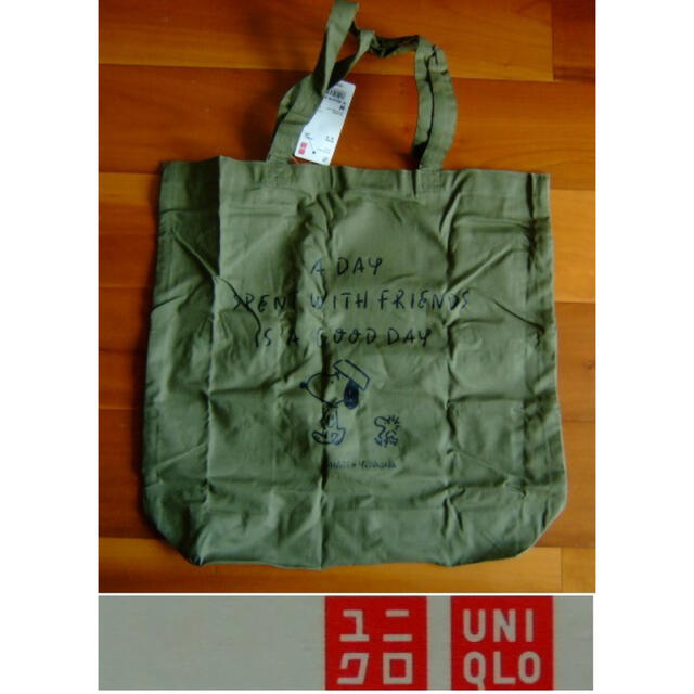 UNIQLO(ユニクロ)のUNIQLO/ユニクロのエコバッグ･トートバッグ･スヌーピー･M レディースのバッグ(エコバッグ)の商品写真