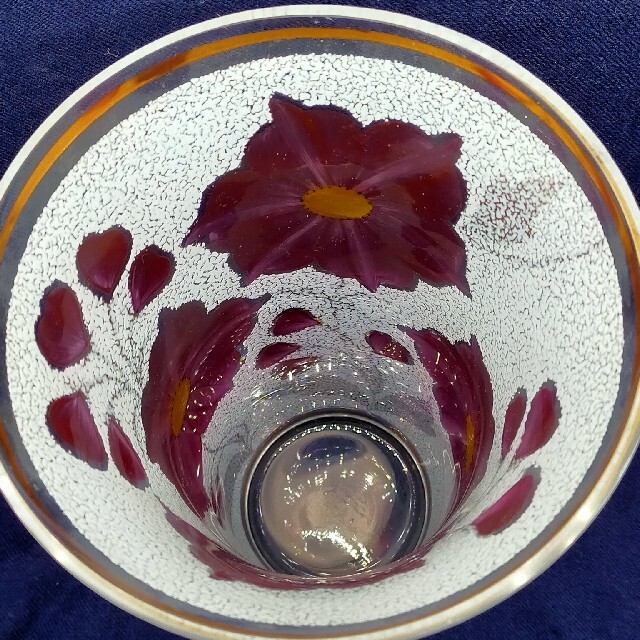 BOHEMIA Cristal - ボヘミアングラス チェコ製 花瓶 フラワーベースの