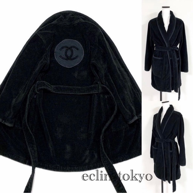 CHANEL - CHANEL スポーツライン《特大ココマーク》ガウンコート ベルト E1645