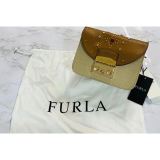 フルラ(Furla)の新品 訳あり FURLA メトロポリス　チェーン　ショルダーバッグ　ストーン　星(ショルダーバッグ)