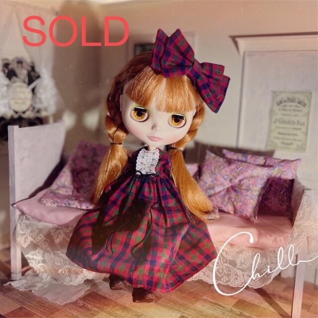 SOLD ♡ブライス　アイシードール　アウトフィット　ワンピース  チェック