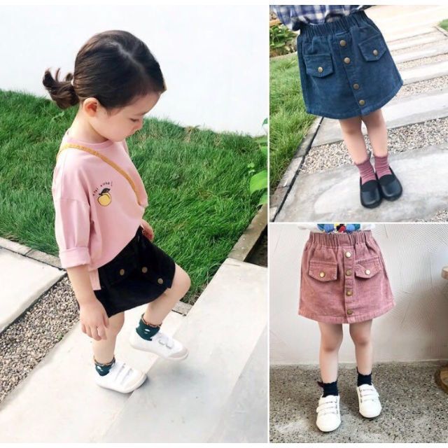 キッズ コーデュロイ スカート キッズ/ベビー/マタニティのキッズ服女の子用(90cm~)(スカート)の商品写真