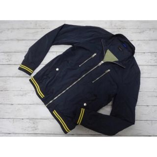 DIESEL - ☆DIESEL(ディーゼル) 薄手ジップアップブラックライダースジャケット M