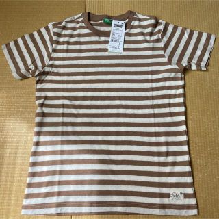 ベネトン(BENETTON)のキッズ リネン混 ボーダーTシャツ 150 ベネトン(Tシャツ/カットソー)