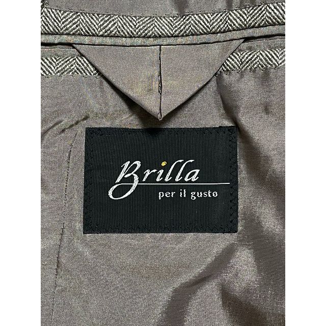 Brilla per il gusto(ブリッラペルイルグースト)のブリッラ ペルイルグスト カシミヤ混 ベージュ ヘリンボーン ジャケット 446 メンズのジャケット/アウター(テーラードジャケット)の商品写真