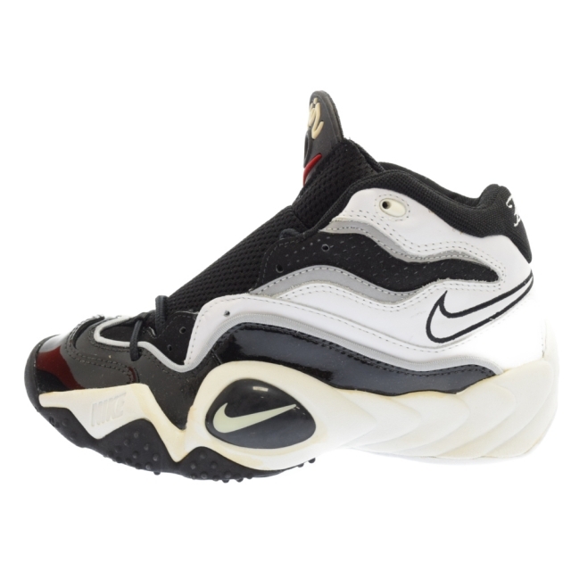 NIKE ナイキ AIR FLIGHT TURBULENCE BLACK WHITEーVARSITY RED エアフライト タービュレンス ハイカットスニーカー ブラック/ホワイト US9.5 130704-011