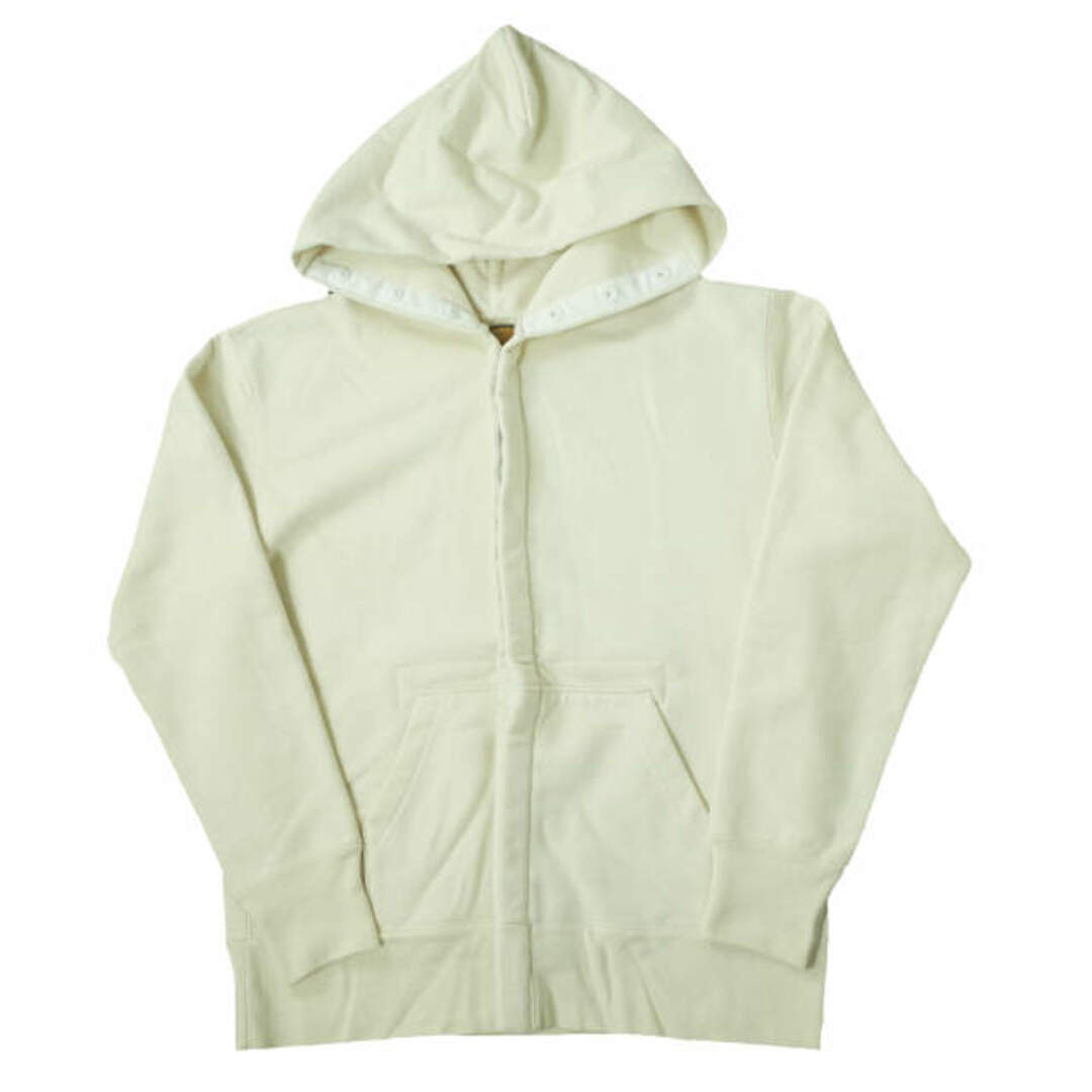 BROWN by 2-tacs ブラウンバイツータックス 日本製 URAKE Snap Parka カシミヤ混 裏毛 スナップパーカー B10-U001 S Ivory スウェット トップス【中古】【BROWN by 2-tacs】 メンズのトップス(パーカー)の商品写真