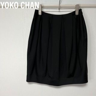 ヨーコドール(YOKO D'OR)の【美品】ヨーコチャン　YOKO CHAN  スカート　レーヨン　ジャージー(ひざ丈スカート)